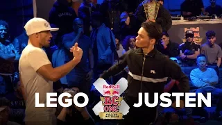 BBOY LEGO vs BBOY JUSTEN / TOP 16 / RED BULL BC ONE 2017 LAST CHANCE CYPHER