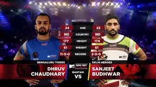 Bengaluru Tigers Vs Delhi Heroes | MTV Super Fight League | Dhruv Chaudhary Vs Sanjeet Budhwar | SFL