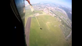 Мой первый прыжок с парашютом в Рышково (парашют Д1-5у, самолёт Ан-2, высота900м)