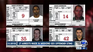 4 of Colorado's most-wanted sex offenders arrested in sting