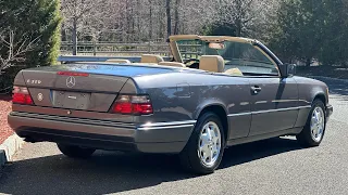 1995 Mercedes-Benz E320 Cabriolet in Moonstone Gray Metallic All original paint 3/10/23