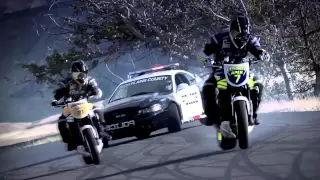 Skrillex - Breakn' A Sweat / Motorcycle vs. Car Drift Battle 2 -MUSICVIDEO-