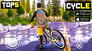 Top 5 Most Realistic CYCLE Driving Games For Android | Cycle Stunt Games Android