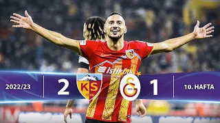 Y. Kayserispor - Galatasaray (2-1) Highlights/Özet | Spor Toto Süper Lig - 2022/23