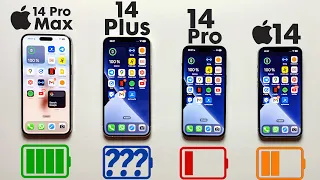 iPhone 14 Pro Max vs. 14 Plus/14 Pro/14 Ultimate Battery Test!