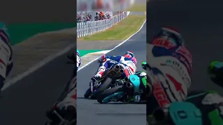 Close Call In Moto GP Racing - The Factomatic #MotoGP #Shorts