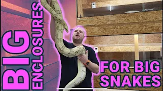 How we built our wooden terrariums! Showing our large boa constrictor enclosures!