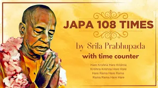📿 Srila Prabhupada Chanting Japa 108 times With Counting and Soothing music slow ISKCON Hare Krishna