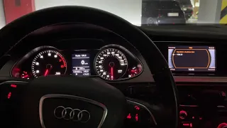 Audi A4 B8 2013 установка камеры заднего вида Audi Concert, замена ламп ближнего света на Led лампы