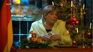 Neujahrsansprache - Mathias Tretter als Angela Merkel bei den WDR Mitternachtsspitzen