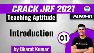 Teaching Aptitude | Introduction | Bharat Kumar | NTA UGC NET JRF 2022