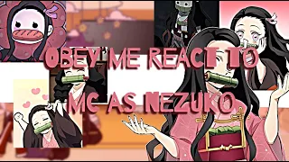 Obey me react to mc as nezuko kamado💗🎍🌸 (no part 2 to lazy/might be copyrighted)