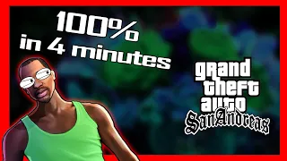 How to Complete GTA San Andreas at 100% in 4 minutes [GUIDE/TUTORIAL]