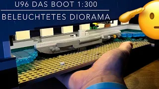 U96 💥 Das Boot Typ VII C  1:300 Blue BRIXX Spezial Diorama U-Boot Bunker La Rochelle Klemmbausteine