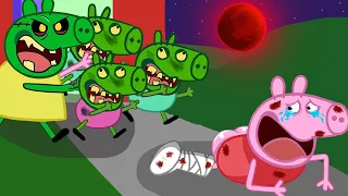 Zombie Apocalypse, Peppa Pig Chased By Zombies 🧟‍♀️ - Peppa Pig Funny Animation