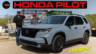 The 2023 Honda Pilot is a Rugged and off road capable 3 row SUV - WITH V6 POWER