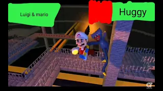 Mario & Luigi VS huggy wuggy with healthbars