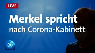 Kanzlerin Merkel äußert sich nach Sitzung des Corona-Kabinetts