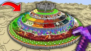 I Built The Most Over The Top TREND BASE in Minecraft Hardcore