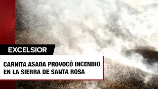 Carnita asada provocó incendio en la Sierra de Santa Rosa, Guanajuato