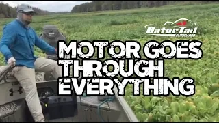 GatorTail Motor Goes Through Everything in its Path | Surface Drive Mud Motor Gator Tail