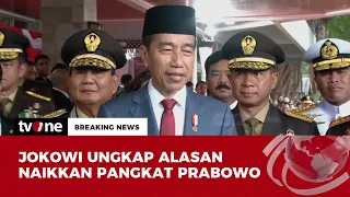 Pernyataan Presiden Jokowi Usai Memberikan Pangkat Istimewa Ke Prabowo | Breaking News tvOne