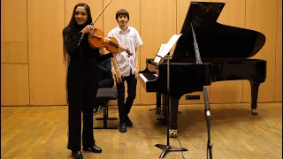 César FRANCK, Sonate pour violon et piano par ISAAC, piano & CASSANDRA Teissedre, violon, 17/01/2024