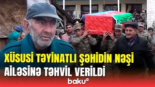 XTQ şəhidi Şikar Hüseynov Tovuzda dəfn edildi: atasından ürəkağrıdan sözlər