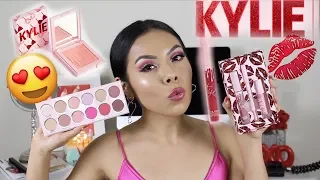 TRYING THE KYLIE COSMETICS VALENTINES DAY COLLECTION