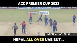 Nepal vs UAE | ACC Premier Cup Final | Analysis Day 1 | Daily Cricket