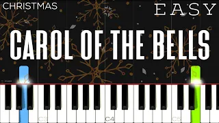 Christmas - Carol Of The Bells | EASY Piano Tutorial