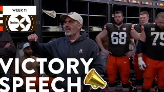 Kevin Stefanski's Victory Speech vs. Steelers