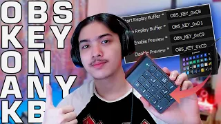 Add OBS Specific key on any keyboard for FREE. (Stream Deck for Free)
