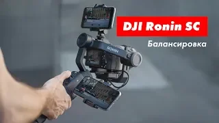 Как отбалансировать камеру на стабилизаторе DJI Ronin SC