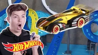 Crazy Track CURVES and CORKSCREWS with Preston & Unspeakable | Hot Wheels Unlimited | @HotWheels