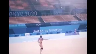 Dina Averina clubs training Olympics 2021 (11 seconds)