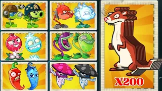 30 Random Pair Plants Teams Vs 200 Ice Weasel Zombie- Who Will Win ? Pvz 2 Challenge