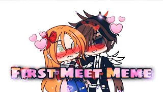 First Meet Meme (Bonus+) ~ Gacha Club ~ (Gabriel X Elizabeth) (Ft. [_Gacha fnaf fan シ official_])❤️