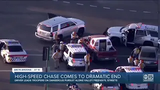 High speed chase comes to dramatic end in the Valley