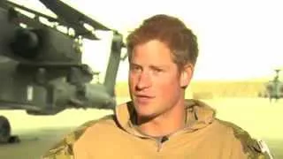 DRAMATIC MOMENT - PRINCE HARRY IN AFGHANISTAN