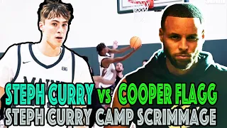 Cooper Flagg POSTER DUNK! Airious "Ace" Bailey DOMINATES!! | Steph Curry Camp Scrimmage