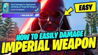 How to EASILY Deal Damage to Opponents who are wielding an Imperial Weapon (DARTH VADER) - Fortnite