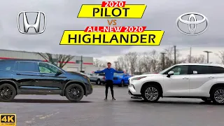 3-ROW HEAVY HITTERS! -- 2020 Toyota Highlander vs. 2020 Honda Pilot: Comparison