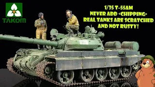 Takom 1/35 T-55am Part II FULL BUILD & WEATHERING