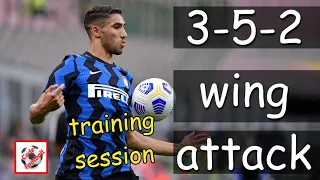 3-5-2 wing attack and finishing training programme!