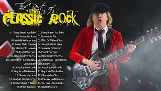 Best Classic Rock Songs Playlist🔥AC/DC, Aerosmith, Queen, Guns N Roses, Bon Jovi, Metallica, Nirvana