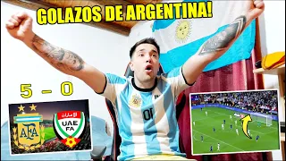 Argentina 5 vs Emiratos Árabes 0 😱 Reacción de un Hincha Argentino 🇦🇷 Amistoso Internacional