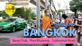 Walking Tours Bang Chak,  Phra Khanong ,Sukhumvit Road ฺin Bangkok,  Thailand, February 2024