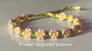 How to make a flower bracelet || yarnivora