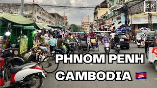 [4K] PHNOM PENH CAMBODIA | Hectic Capital City August 2023 Walking Tour